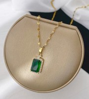 জিরকন গ্রিন স্টোন লকেট