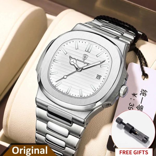 POEDAGAR 613 Luminous Luxury Quartz Watch for Men - Elegant Design - Image 2